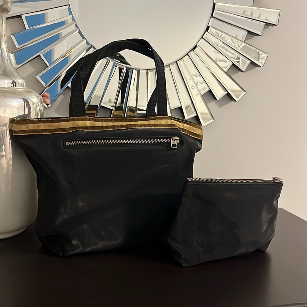 Vintage Jean Paul Gaultier Nylon Tote Bag and Matching Pouch - Picture 6 of 10